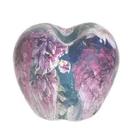 Decoratiune mar, Ceramica, Multicolor, Flower Apple