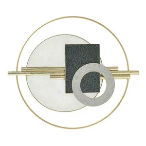 Decoratiuni perete, Metal, Auriu, Geom