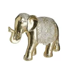 Elefant decorativ mic, Polirasina, Auriu, Shiba