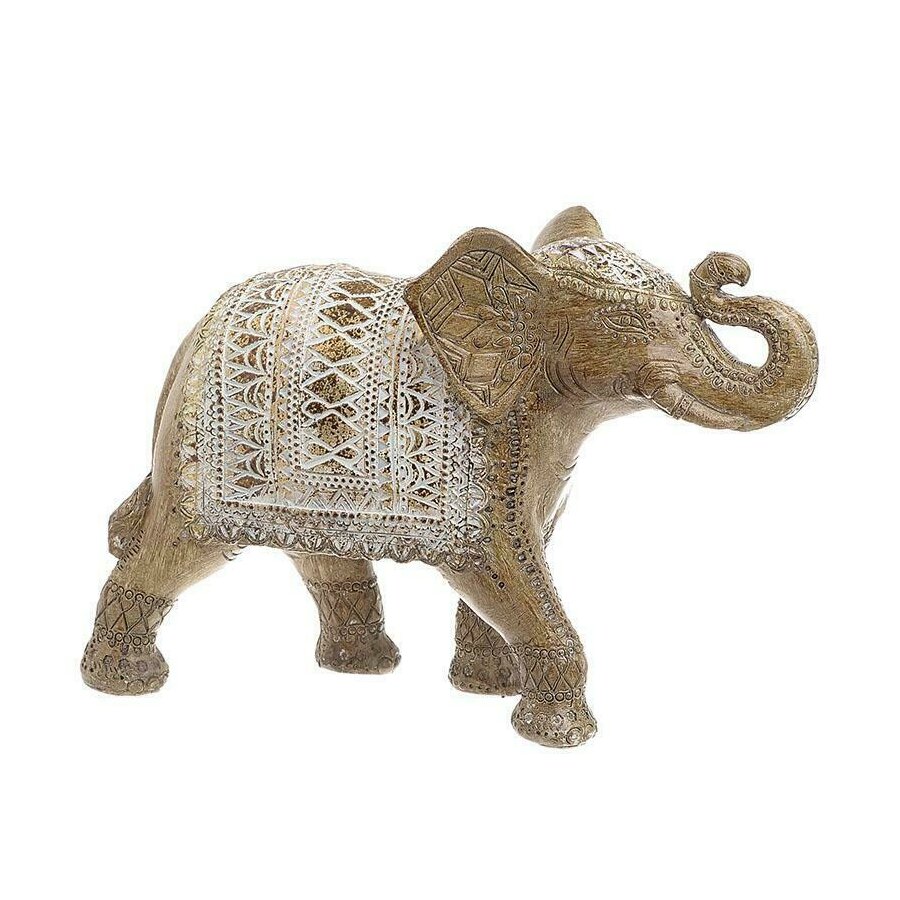 Elefant decorativ, Polirasina, Auriu, Eleph image12