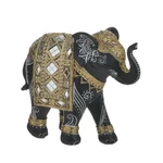 Decoratiune elefant mic, Polirasina, Negru, Elephant Trunk