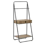 Etajera, Metal, Negru, Case