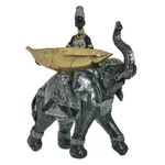 Figurina decorativa elefant, Polirasina, Multicolor, Elep