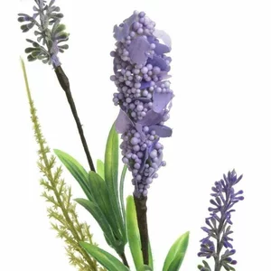 Floare artificiala lavanda, Plastic, Mov, Levander