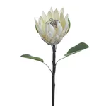 Floare artificiala, Plastic, Alb, Protea