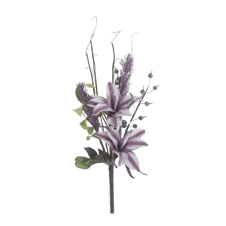 Floare artificiala, Plastic, Mov, Branch image9