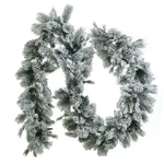 Ghirlanda decorativa, 270 cm, PVC, Verde, Snowy