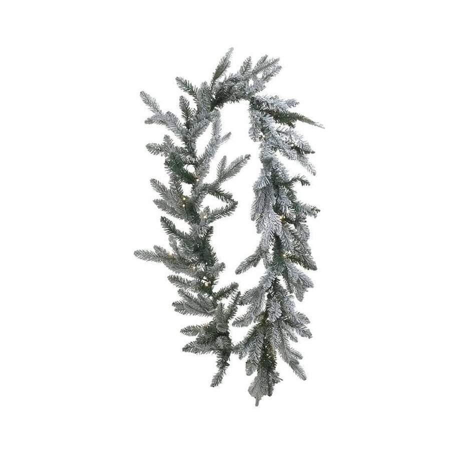 Ghirlanda decorativa cu 30 beculete, 180 cm, Plastic, Verde, Snowy