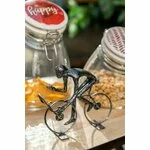 Decoratiune ciclist mare, Metal, Gri, Leigh