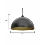 Lustra bucatarie, Metal, Negru, Slick