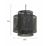 Lustra mare, Metal, Negru, Perfol