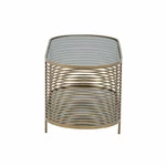 Masuta living, Metal, Auriu, Vera