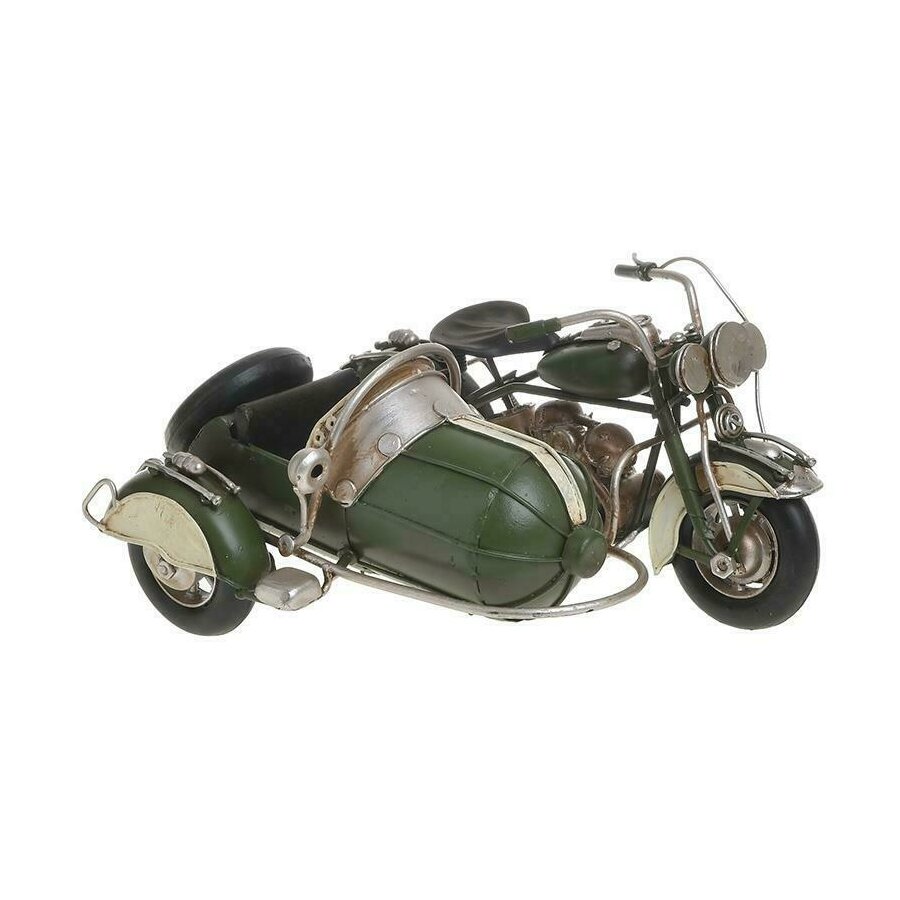 Miniatura moto, Metal, Verde, Triciclu