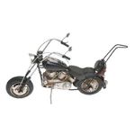 Miniatura motocicleta, Metal, Negru, Harn