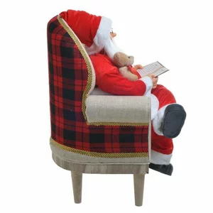 Mos Craciun decorativ, Textil, Rosu, Santa's Story