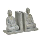 Opritor carti Buddha, Polirasina, Gri, Buddha