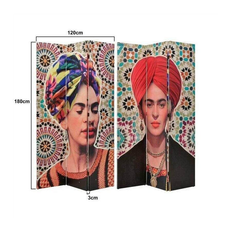 Paravan 2 fete, Canvas, Multicolor, Frida