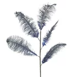 Pene decorative artificiale, Textil, Albastru, Blue Feather