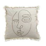 Perna decorativa, Bumbac, Bej, Face Deco