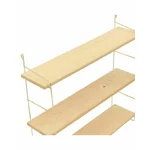 Raft de perete, Metal, Auriu, Hariton
