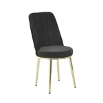 Scaun living, Catifea, Negru, Valois