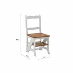 Scaun/Scara, Lemn, Alb, Ladder