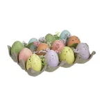 Set 12 oua, Plastic, Multicolor, Eggs Deco