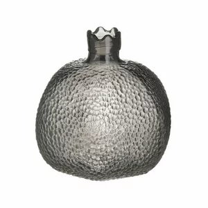 Set 3 Vaze decorative mici, Sticla, Gri, Rodie