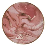 Set 6 farfurii, Ceramica, Roz, Pink Marble