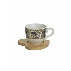 Set cesti cafea, Portelan, Multicolor, Canace