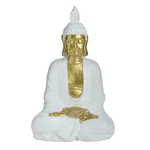 Statueta Buddha, Ceramica, Alb, Buddha Pray