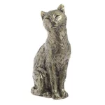 Statueta pisica, Polirasina, Auriu, Kitty Cat