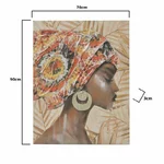 Tablou Canvas, Lemn, Multicolor, Art Female