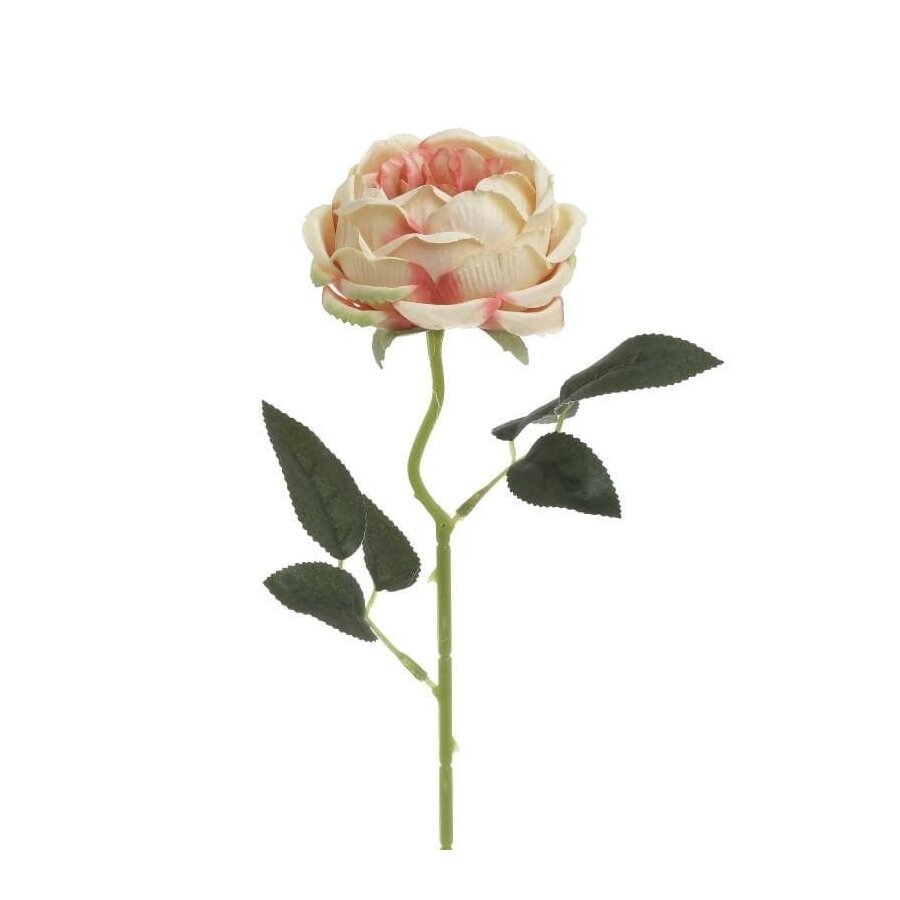 Trandafir artificial, Plastic, Galben, Rose Deco image7