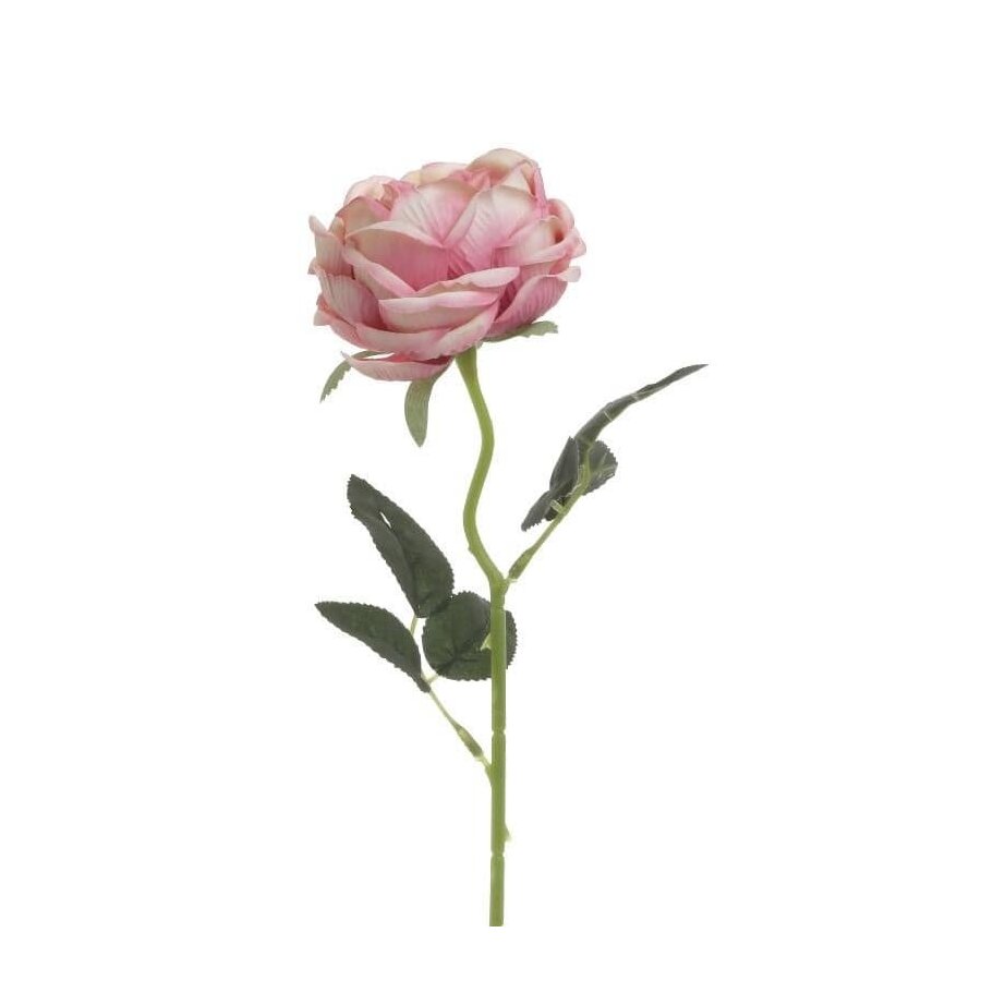 Trandafir artificial, Plastic, Roz, Rose Deco image6