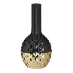 Vaza decorativa, Ceramica, Auriu, Black