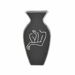Vaza decorativa, Ceramica, Negru, Body Shape