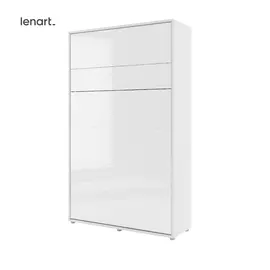 Lenart BED CONCEPT 120x200 cm - Pat rabatabil de perete vertical cu mecanism pneumatic si somiera inclusa