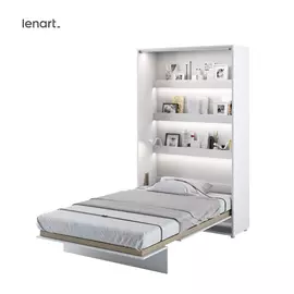Lenart BED CONCEPT 120x200 cm - Pat rabatabil de perete vertical cu mecanism pneumatic si somiera inclusa