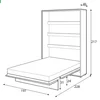 Lenart BED CONCEPT 180x200 cm  - Pat rabatabil de perete vertical cu mecanism pneumatic si somiera inclusa picture - 14