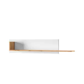 Polita Holten, 130x18x25 cm, Alb/Stejar Wotan