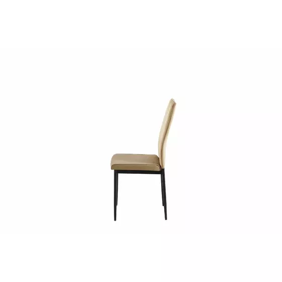 Set 4 scaune Asos, 41x52x93 cm, Velvet Beige picture - 5