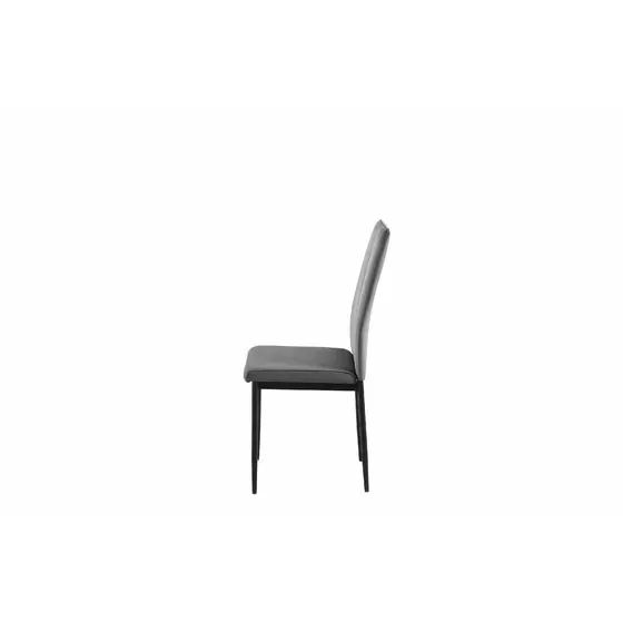 Set 4 scaune Asos, 41x52x93 cm, Velvet Gri picture - 4