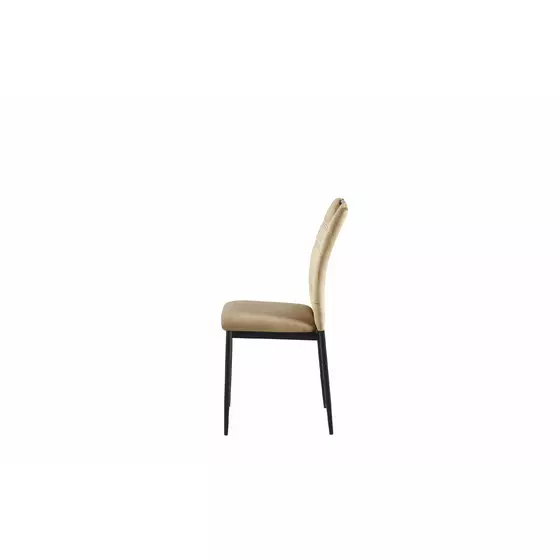 Set 4 scaune Riga, 43x54x92 cm, Velvet Beige picture - 4