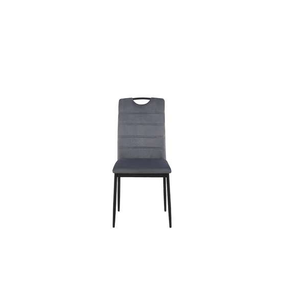 Set 4 scaune Riga, 43x54x92 cm, Velvet Gri picture - 3