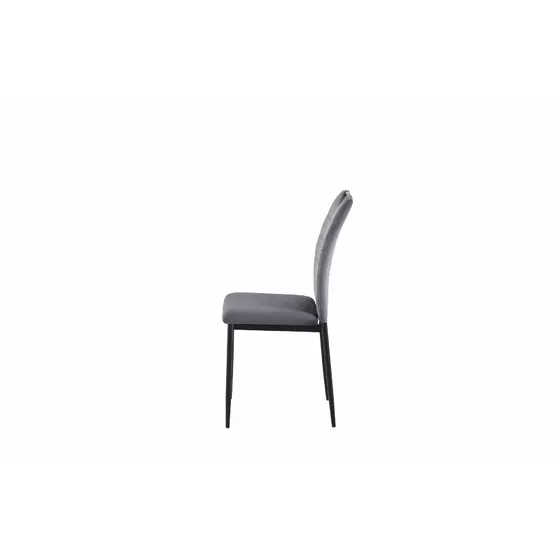 Set 4 scaune Riga, 43x54x92 cm, Velvet Gri picture - 5