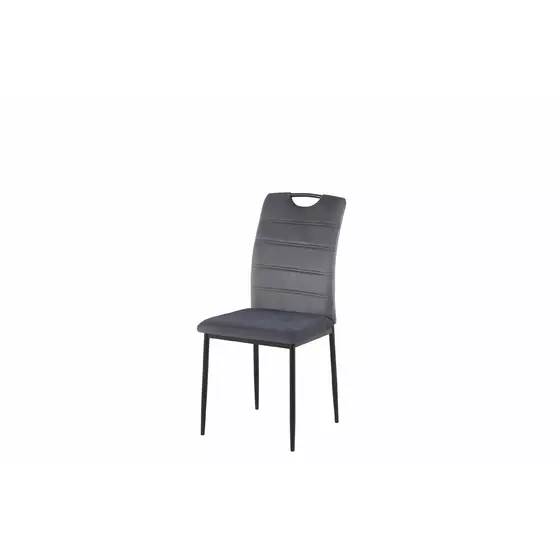 Set 4 scaune Riga, 43x54x92 cm, Velvet Gri picture - 2