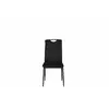 Set 4 scaune Riga, 43x54x92 cm, Velvet Negru picture - 4