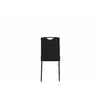 Set 4 scaune Riga, 43x54x92 cm, Velvet Negru picture - 5