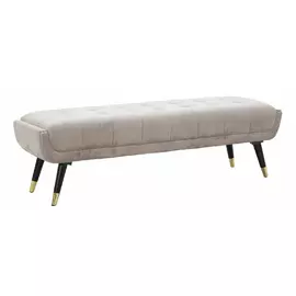 Bancuta, Roma2162, Gri, MDF, Lemn de pin , Burete, Tesatura,Metal si Plastic, 43x141x41 cm